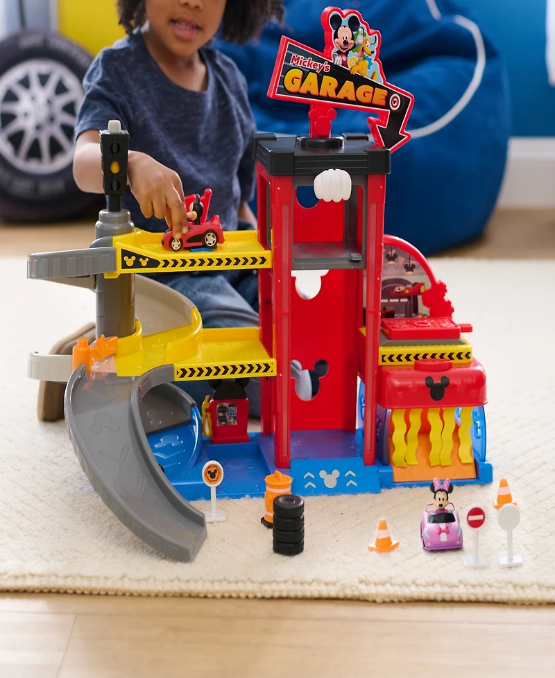 Mickey Mouse Ready to Race Garage Vehicle Toy