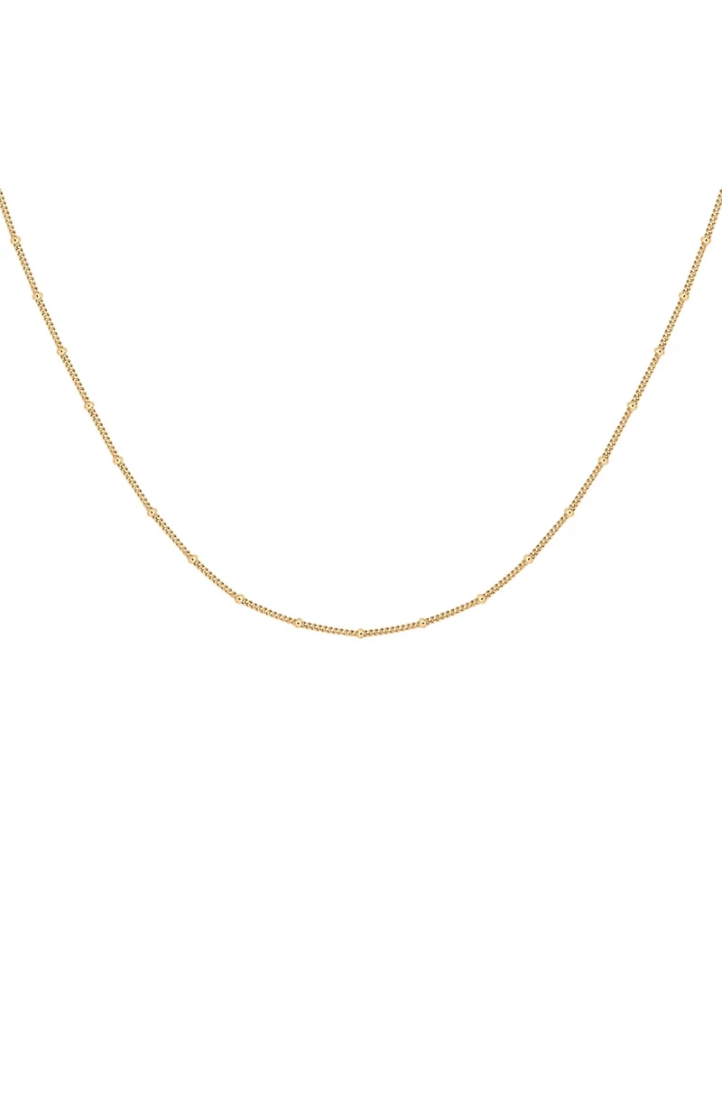 Karma and Luck Endless Link - Diamond Cut Gold Necklace