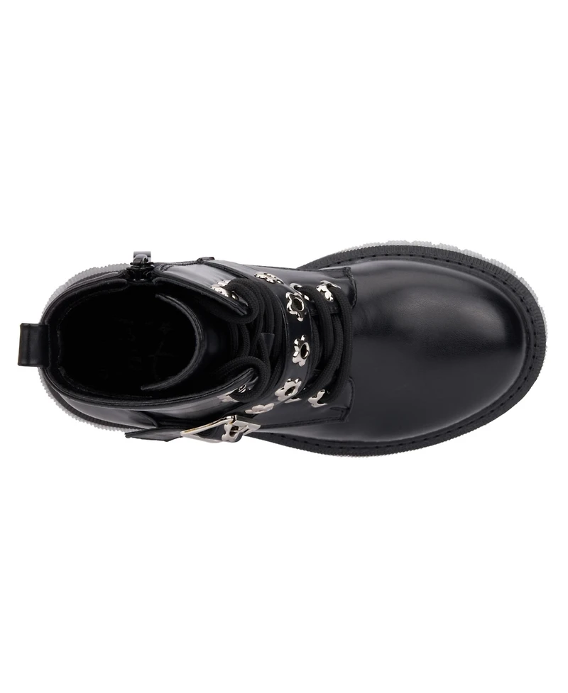 Olivia Miller Little Girls Star Bright Combat Boots