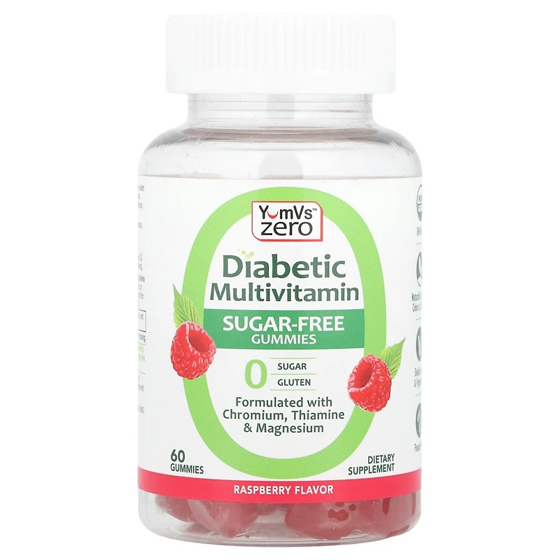 YumVs Diabetic Multivitamin Gummies | Sugar Free Diabetes Supplement Vitamins for Women & Men