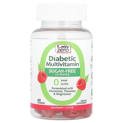 YumVs Diabetic Multivitamin Gummies | Sugar Free Diabetes Supplement Vitamins for Women & Men