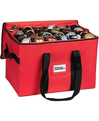Florida Brands Christmas Storage Box with Adjustable Dividers and 4 Trays - Stores Up to 96 - 3" Ornaments