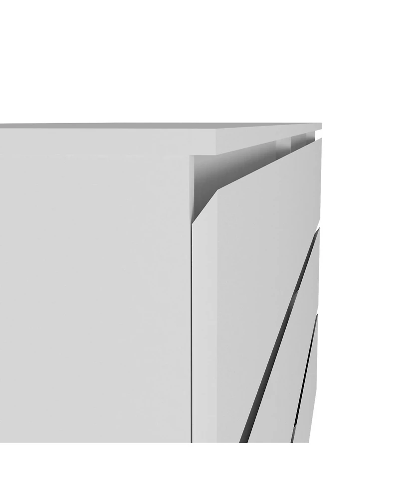 Cocora 6 Drawer Double Dresser, Superior Top, White