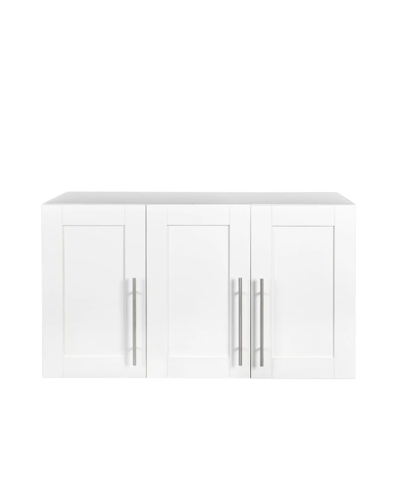 Streamdale Furniture Stackable Wall Mounted Storage Cabinet, 15.75" D X 35.43" W X 19.69" H, White