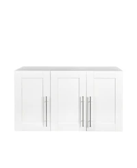 Streamdale Furniture Stackable Wall Mounted Storage Cabinet, 15.75" D X 35.43" W X 19.69" H, White