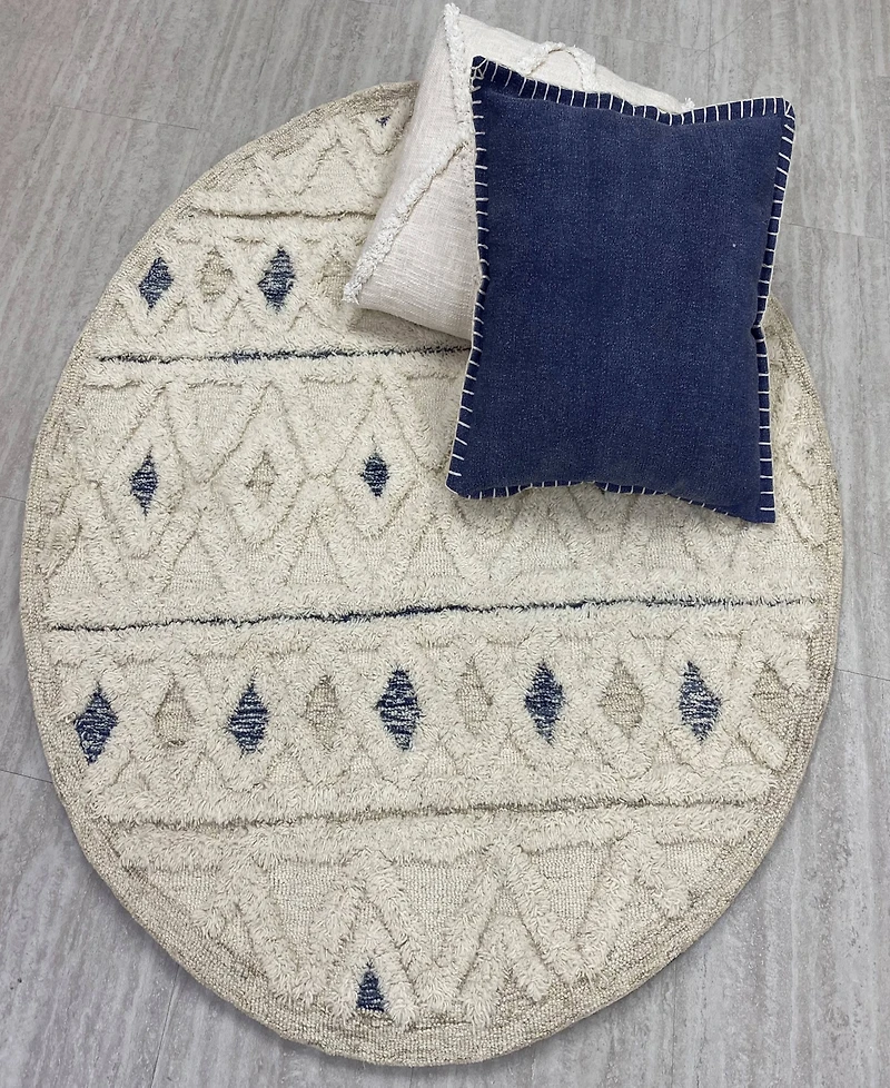 Closeout! Lr Home Sweet SINUO54112 4' x 4' Round Area Rug