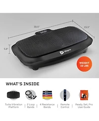 LifePro 3D Vibration Plate – Dual Motor Oscillation & Pulsation for Full Body Home Fitness