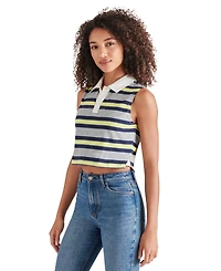 Steve Madden Women's Ryland Cropped Rugby Top