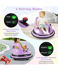 12V Kids Electric Ride On Bumper Car Battery Powered Bumper Car with Remote Control
