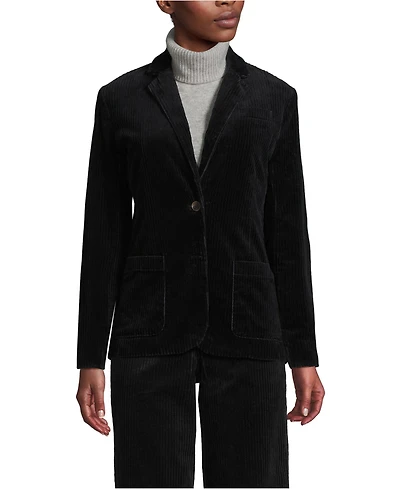Lands' End Women's Wide Wale Corduroy Blazer