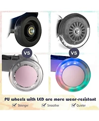 Hongge Wiggle Car Ride-on Toy with Flashing Wheels-Pink