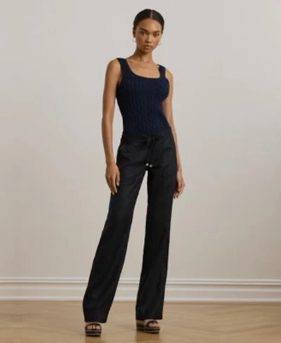 Lauren Ralph Lauren Wide Leg 100 Linen Pants 0ps 22w