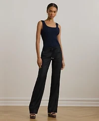 Lauren Ralph Lauren Wide Leg 100 Linen Pants 0ps 22w