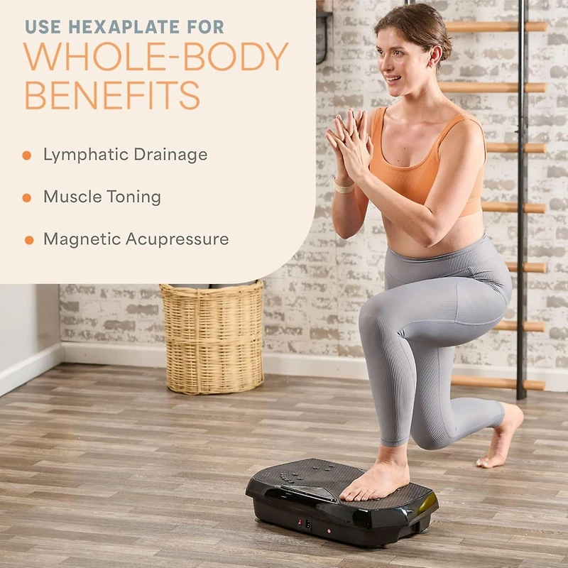 LifePro Vibration Plate with Magnetic Acupoints – Full Body Workout & Lymphatic Drainage Machine