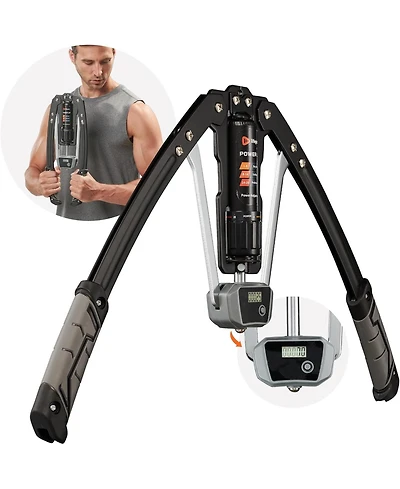 LifePro Adjustable Hydraulic Power Twister - Arm & Chest Exerciser (22-440lbs) for Strength Training