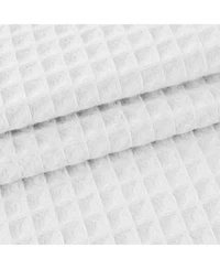 Awesome Home Cotton Blend Soft Waffle Weave Shower Curtain, 72"X96"