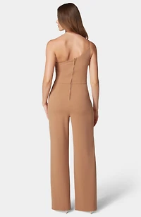 Bebe Women's One Shoulder Core Jumpsuit