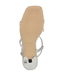 Nine West Women's Hanni Strappy Square Toe Kitten Heel Sandals