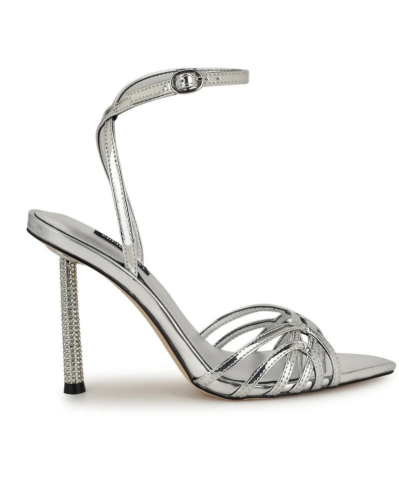 Nine West Women's Paxal Embellished Stiletto Heel Dress Sandals