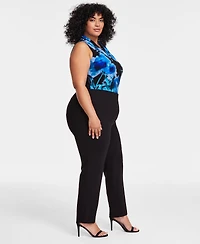 Anne Klein Plus Hollywood Slim-Fit Ankle Pants
