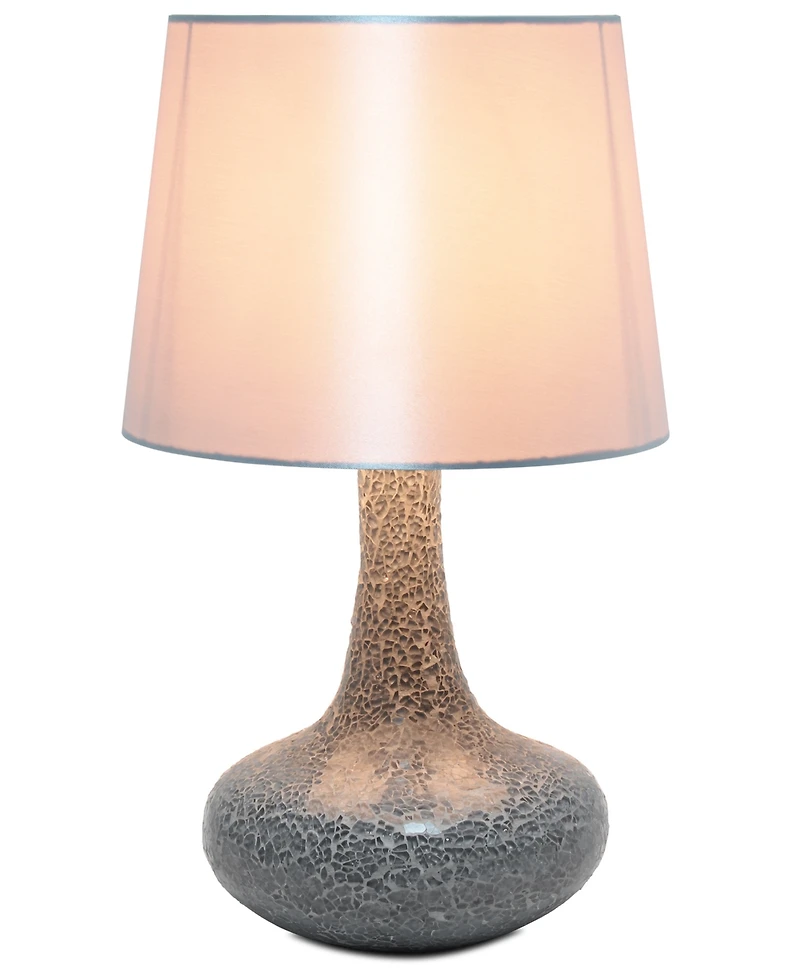 Creekwood Home 14.17" Patchwork Crystal Glass Table Lamp