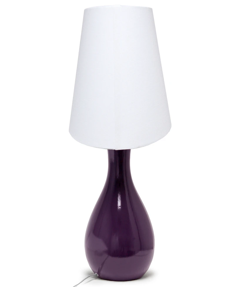 Lalia Home 29" Eggplant Contemporary Table Lamp