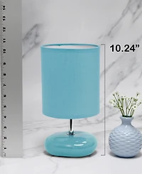 Creekwood Home 10.24" Traditional Mini Round Rock Table Lamp