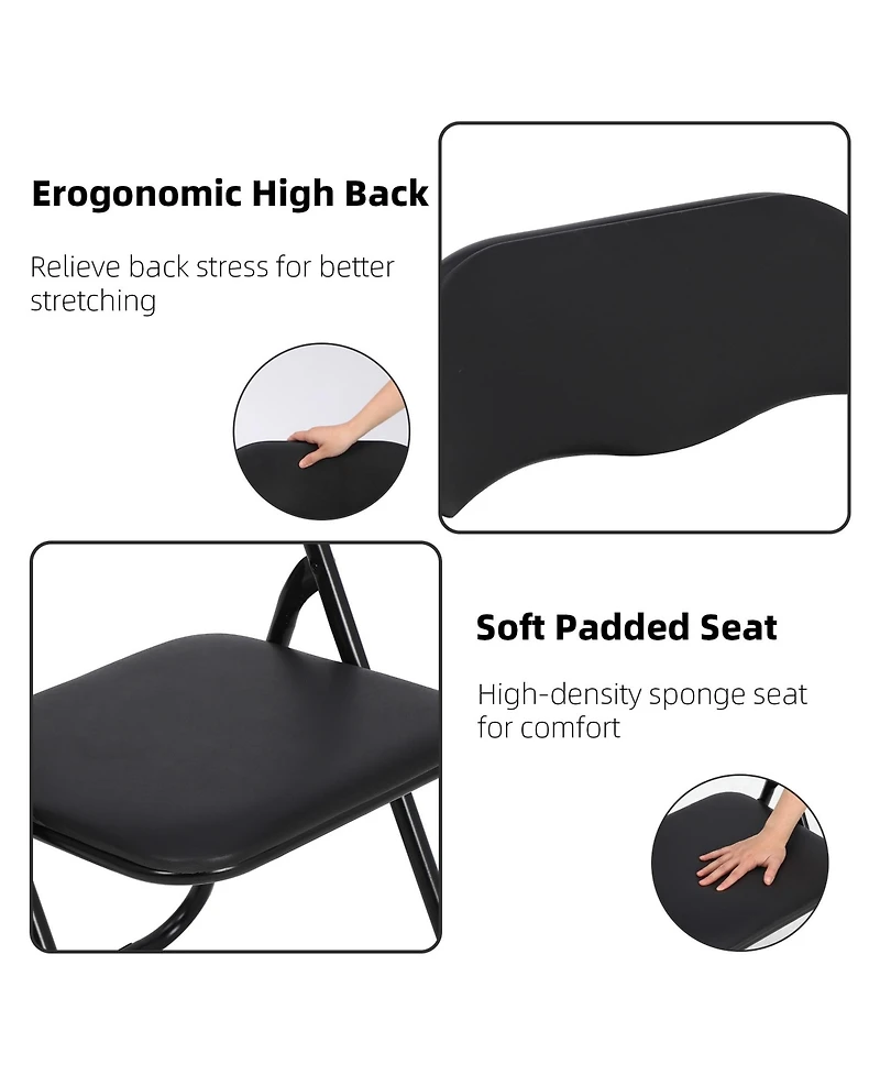 Gaomon Folding Chairs with Padded Seats