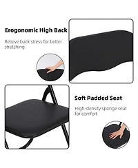 Gaomon Folding Chairs with Padded Seats