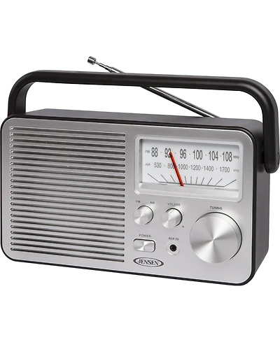 Jensen Mr-750BK Black Portable Am/Fm Radio