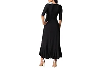 Kiyonna Women's Veronica Ruffle Evening Gown