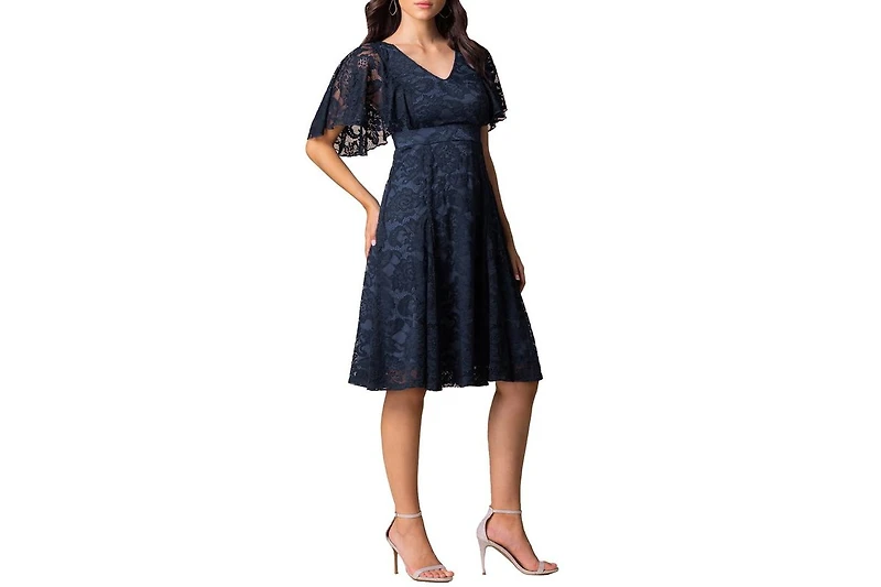 Kiyonna Women's Camille Lace Cocktail Dress