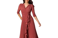 Kiyonna Women's Veronica Ruffle Evening Gown