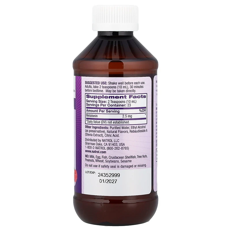 Natrol Liquid Melatonin Berry 2.5 mg
