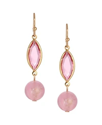 2028 Glass Acrylic Bead Drop Earrings