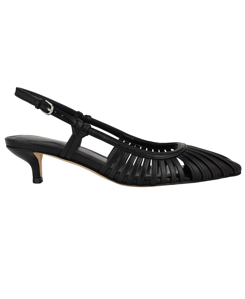 Calvin Klein Women's Movella Kitten Heel Slingback Pumps
