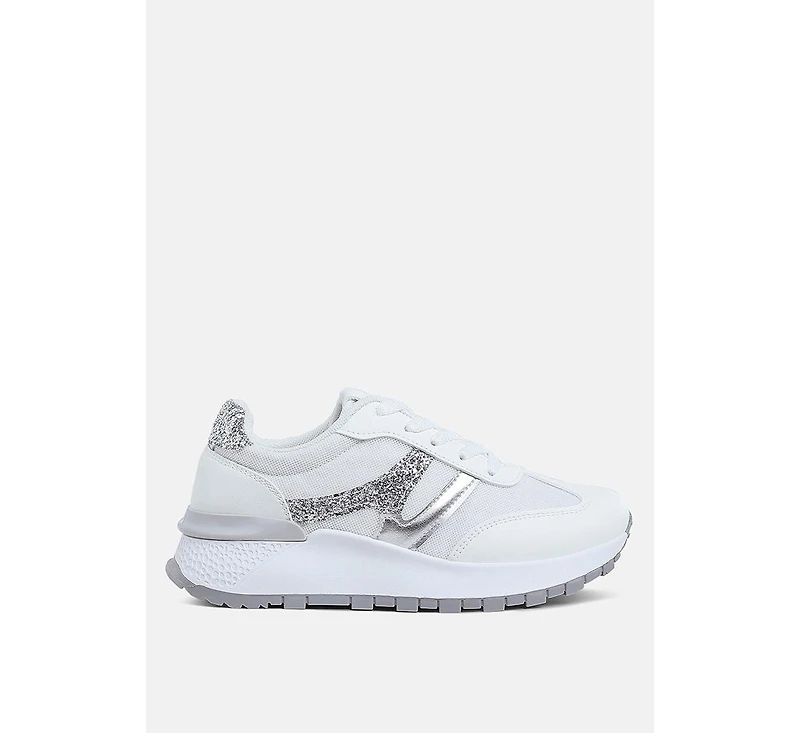 Tapers Glitter Detail Chunky Sneakers Women