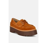 Cuckatoos Chunky Suede Oxford Loafers