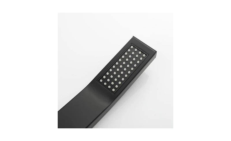 Slickblue Eco-Performance Handheld Shower: Matte Black Shower Head with 28-Inch Slide Bar and 59-Inch Hose