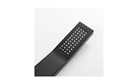 Slickblue Eco-Performance Handheld Shower: Matte Black Shower Head with 28-Inch Slide Bar and 59-Inch Hose