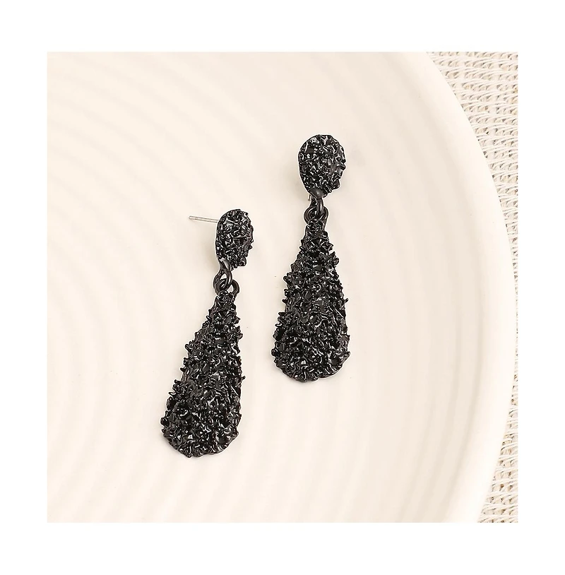 Sohi Women's Corroded Drop Earrings