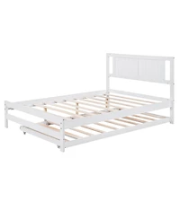 Slickblue Platform Bed with Adjustable Trundle for Versatile Sleep Solutions and Space Efficiency