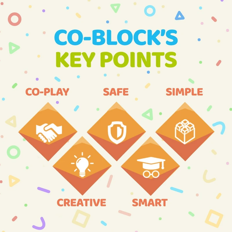 Co-Block Kproduct4u Curious Bpa-free Non-Toxic, Jelly Like Block Building Set for , 20 pieces