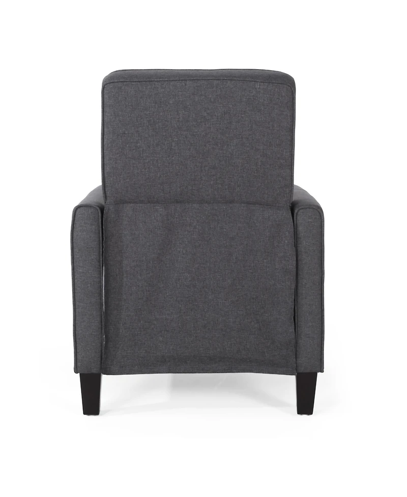 Smoke Fabric Push Back Chair For Elegant Home Decor