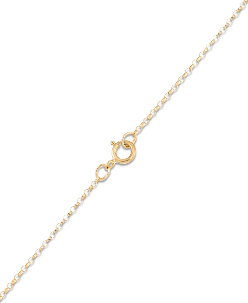 Macy's Polished Donut Frontal 18" Necklace in 14k Tri-Color Gold