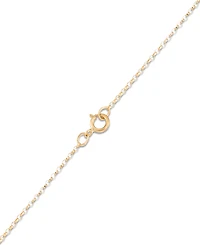 Macy's Polished Donut Frontal 18" Necklace in 14k Tri-Color Gold