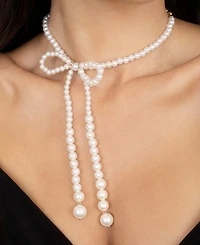 Ettika Venus Mother of Pearl Choker Bow Necklace