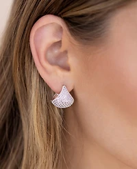 Ettika Pave Encrusted Huggies Hoops Earrings