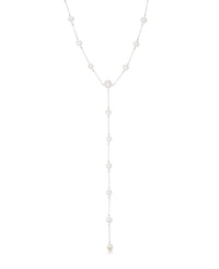 Ettika Dripping Mother of Pearl Lariat Necklace