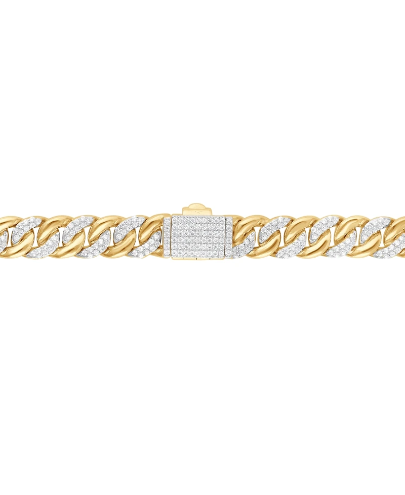 Men's Diamond Curb Link Chain 22" Statement Necklace (5 ct. t.w.) Sterling Silver or 14k Gold-Plated